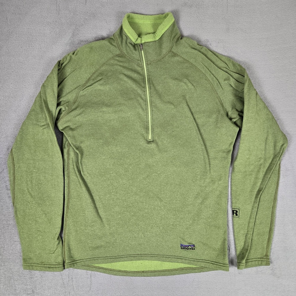 Patagonia R Series Polartec‎ 1/4 Zip Pullover Mens Small Green USA Made Vintage